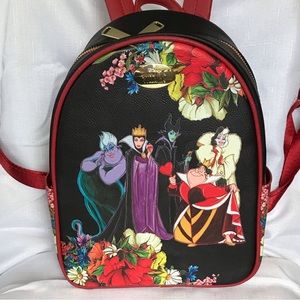 Neon Tuesday Disney Villains Floral Mini Backpack